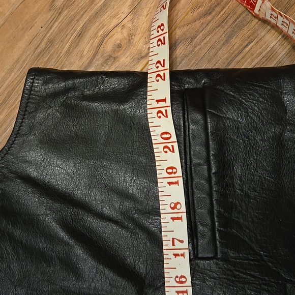 Men's Black Leather Vest by Perfect Leather Goods - Picture 8 of 8